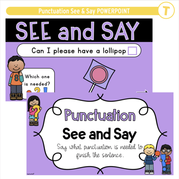 Punctuation See & Say POWERPOINT - Image 2